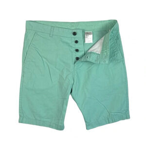 SH824 Men’s Divided H&M Preppy Button Fly Chino Walking Shorts 32